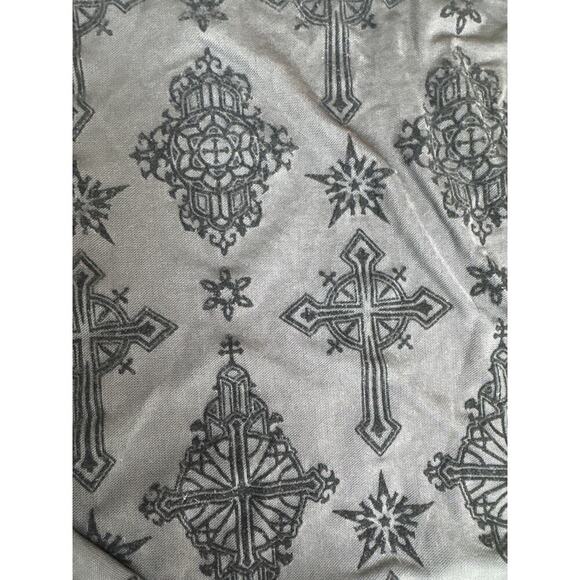 Killstar Sheer Mesh Long Sleeve Top Medium Black - Picture 5 of 8